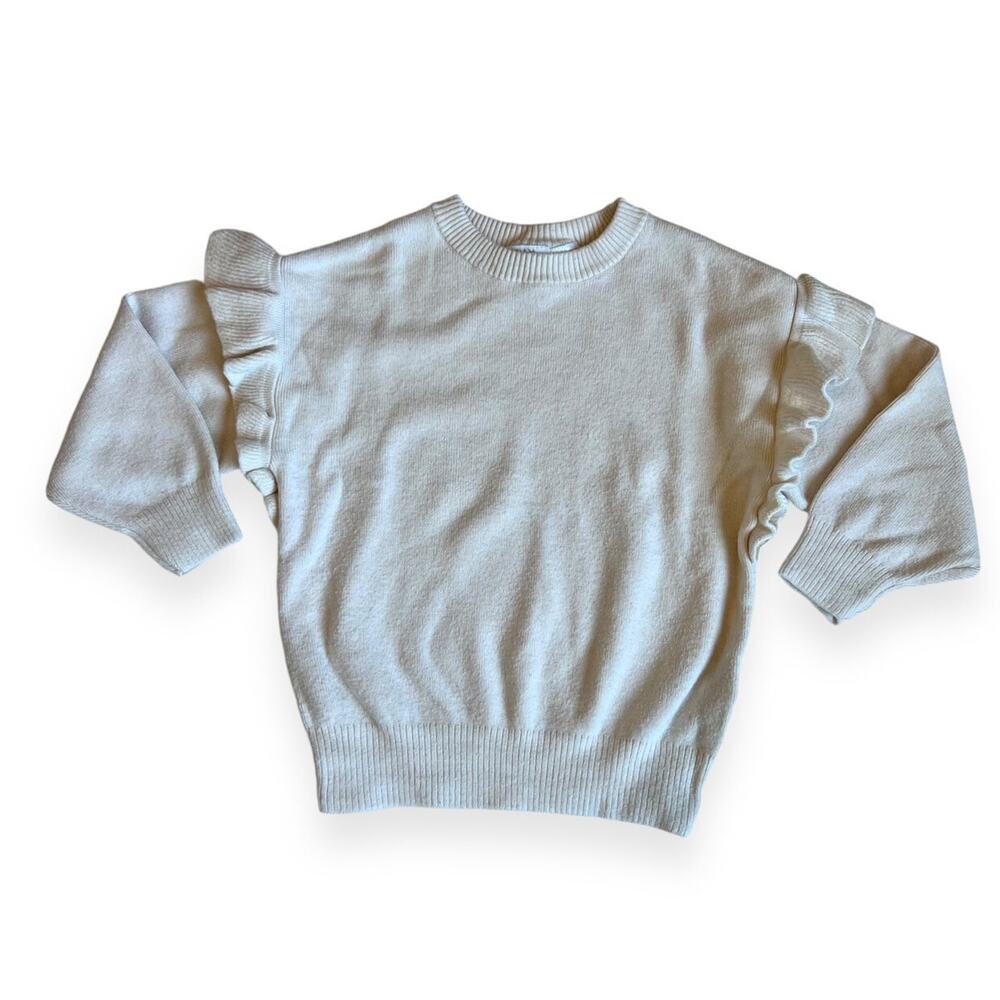 Zara Knit Ruffle Sweater 3-4